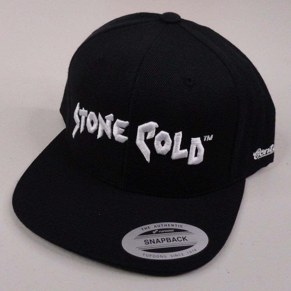 Stone Cold Steve Austin 3:16 Hat Cap Snapback Black Shattered Glass WWE WWF New